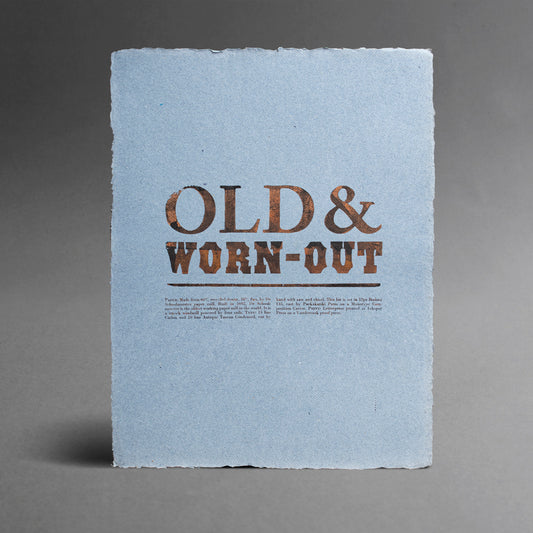 Old & Worn-out Denim print